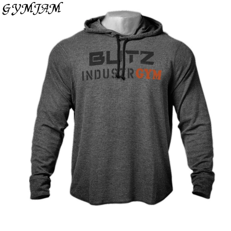 

Men's outdoor casual hooded sweatshirt fashion men's street clothing jogging fitness bodybuilding men's clothing