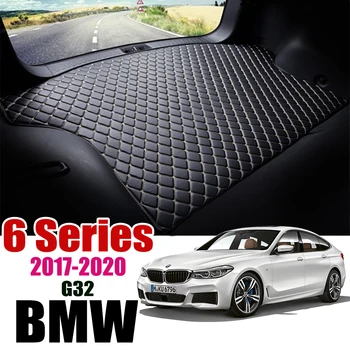 

Leather Car Trunk Mat For BMW 6 Series 2017-2020 Trunk Boot Mat 6Srieis Liner Pad 630i 640i BMW G32 Carpet Tail Cargo Liner