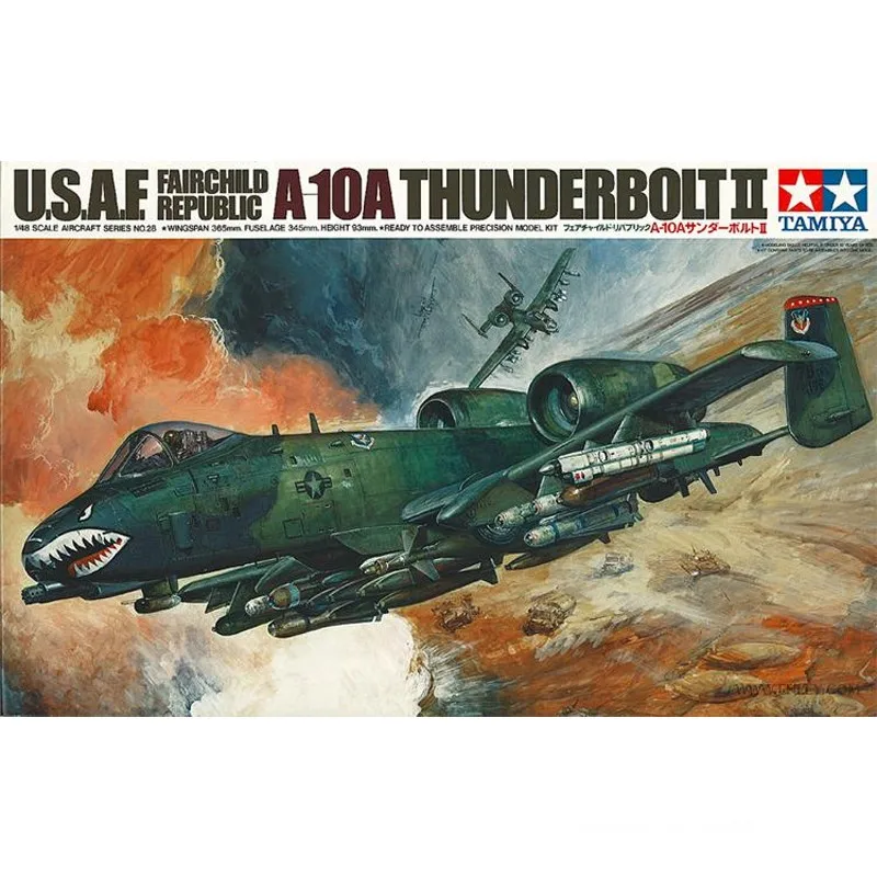 

Tamiya 61028 1/48 Scale Model Aircraft Kit USAF A-10 Thunderbolt II Warthog