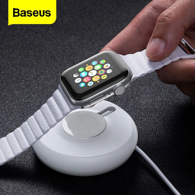 Беспроводное зарядное устройство Baseus Qi для Apple Watch 4 3 2 1 серия магнитное USB