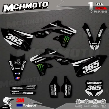 

Customized Team Graphics Backgrounds Decals 3M Custom Stickers For 13-16KXF250