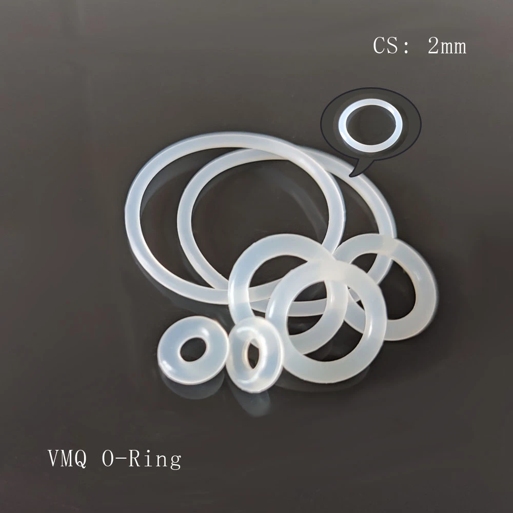 10pcs Silicone Rubber Seal O Ring Thickness CS 2mm Outer Diameter OD 5/