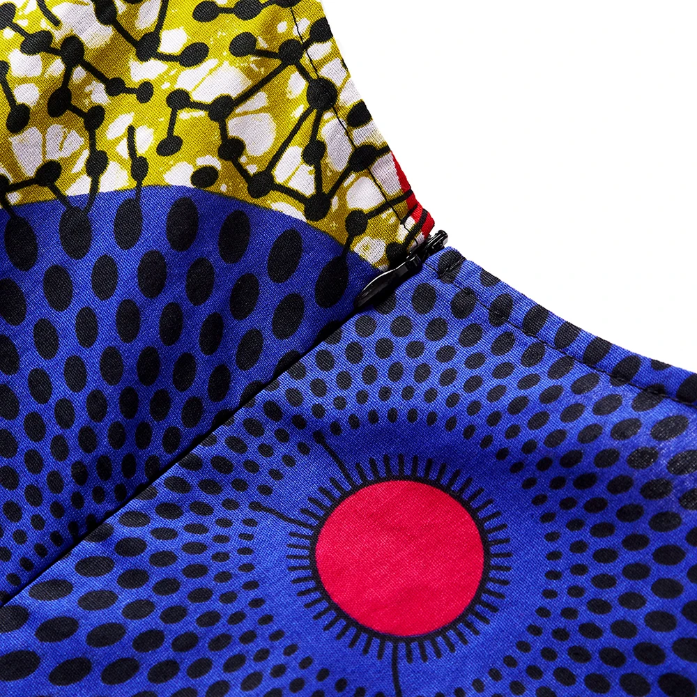 Африканское платье для женщин, африканская одежда, женские традиционные платья "Анкара", Африканский материал, восковая печать, африканская традиционная одежда