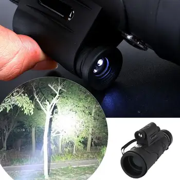 

Monocular Telescope Illumination Mountaineering Phone Camera Outdoors HD Telescope Viewing Glasses Durable Practical Black