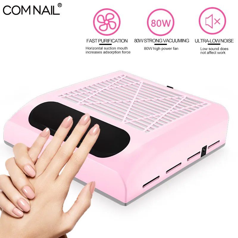 

80W Strong Adjustable Speed Collector For Nail Dust Fan Vacuum Cleaner For Manicure Vacuum Suction Nail Salon Art Equipment Tool