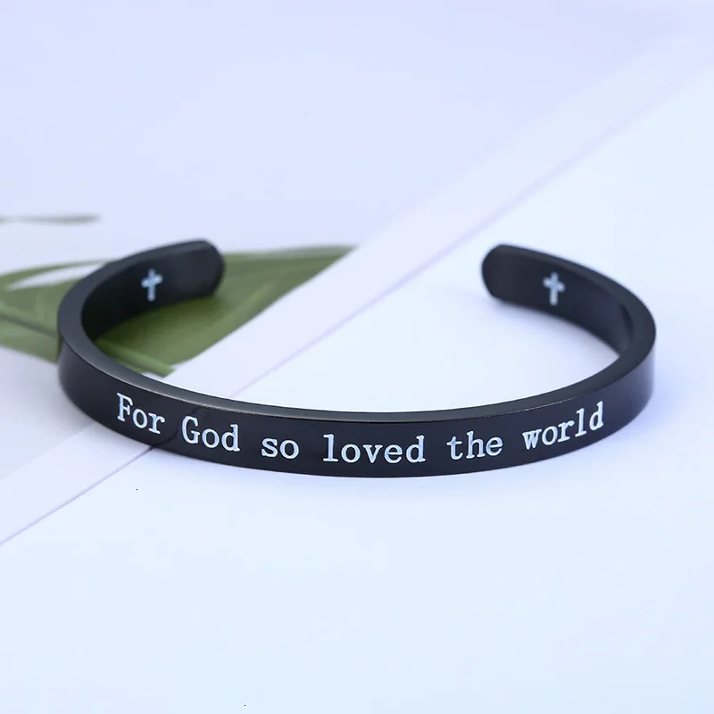 Выгравированные "I Am With You Always Matthew 28:20" вдохновляющие библейские цитаты браслеты-манжеты браслеты для женщин и мужчин подарки