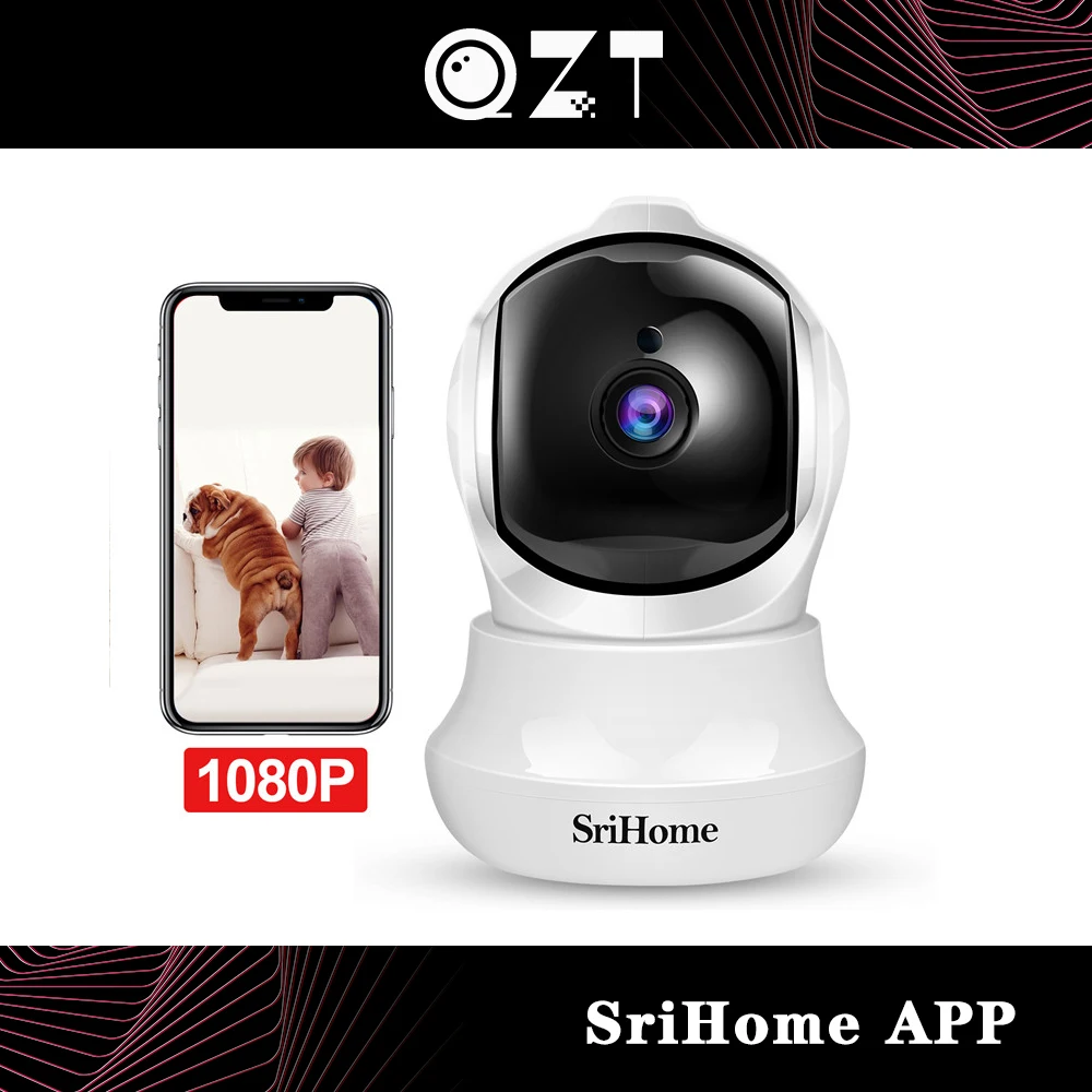 

QZT Smart Home Security Camera Video Surveillance HD 1080P Wireless IP Camera WIFI Night Vision Baby Monitor 360Â° Camera IP WIFI