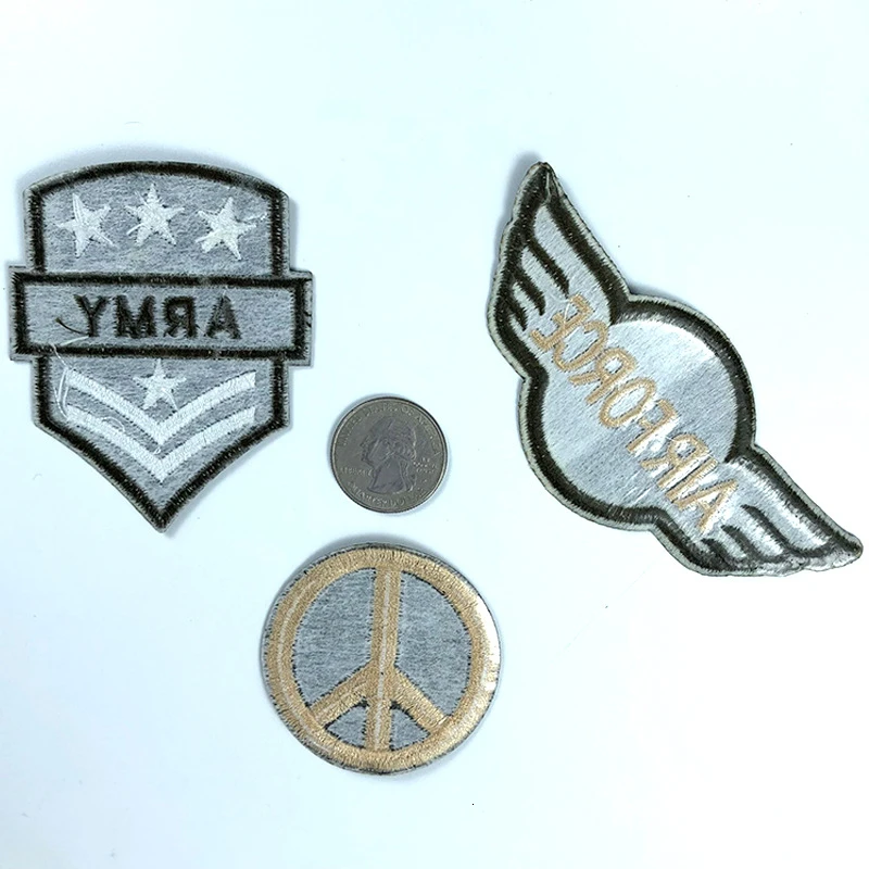 Вышитый значок ВВС, армейская эмблема, США, самолет, топ, пистолет, железо на одежде, швейная наклейка, аксессуары для одежды, нашивки