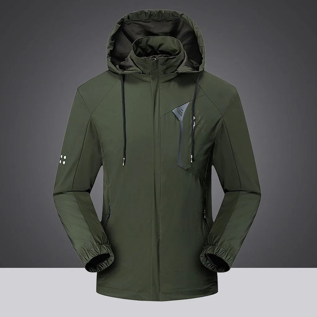 Толстая верхняя одежда зимние куртки мужские Осень повседневные водонепроницаемые быстросохнущие дышащие спортивные уличные мужские парки пальто casaco masculino
