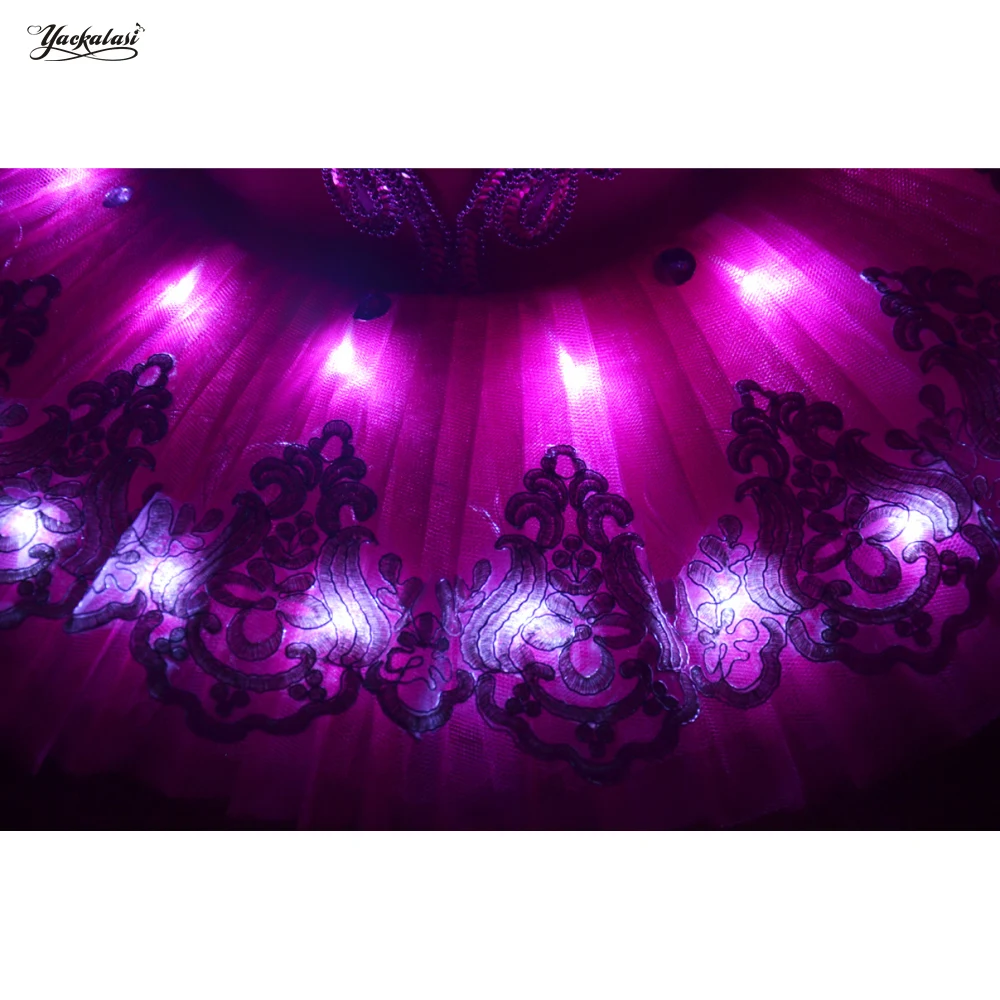 2020 Ballet Dress Leotard Professional Led Ballet Tutu Child Swan Lake Costume Belly Dress For Children Pancake For Dancewear