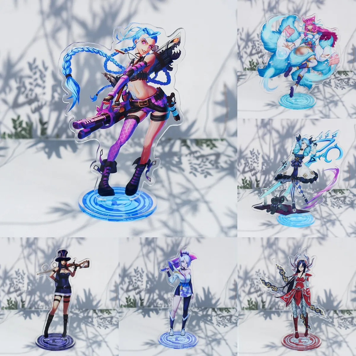 Лидер продаж фигурка из игры Лига Легенд LOL Jinx Gwen Ahri Zoe акриловая модель на