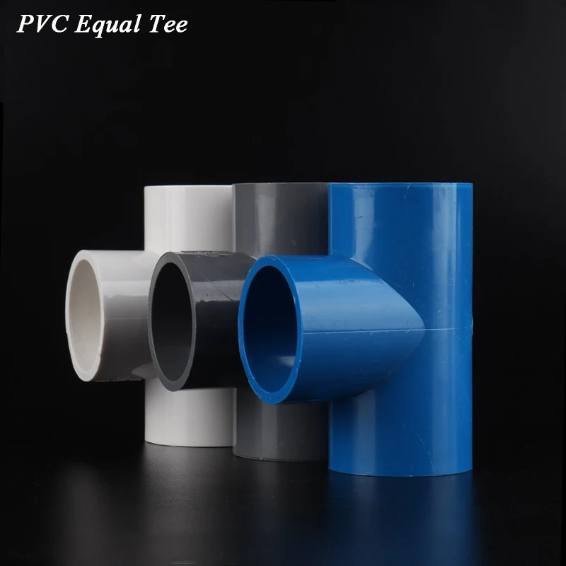 

10Pcs 20 25 32 40mm PVC Pipe Connector Garden Irrigation Equal tee three Way Fish Tank Supplies Aquarium Water Pipe Fittings