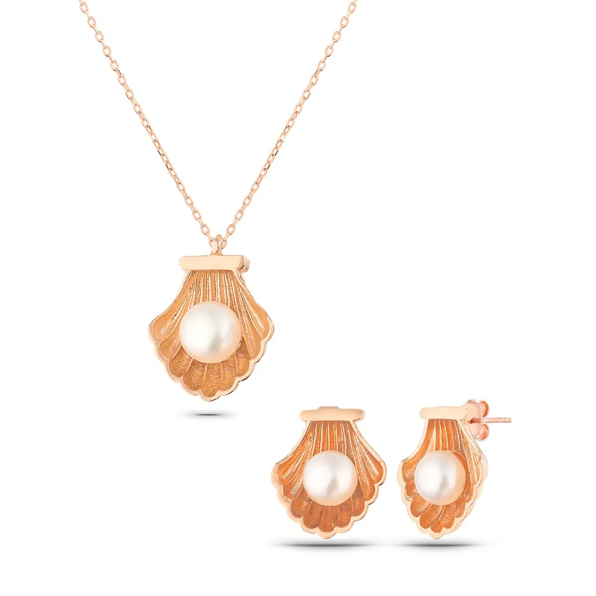 

Комплект из колье и серёг, из серебра 925 пробы