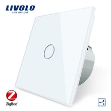 Livolo ZigBee Smart Wifi Licht Schalter, Drahtlose Intelligente Automatisierung 1 Gang 2Way APP Control, arbeit durch Google Hause, Alexa C701SZ