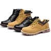 Autumn Winter Work Safety Shoes Genuine Leather Men Indestructible Steel Toe Cap Anti-smashing Safety Boots Solid Ankle Boots ► Photo 3/6