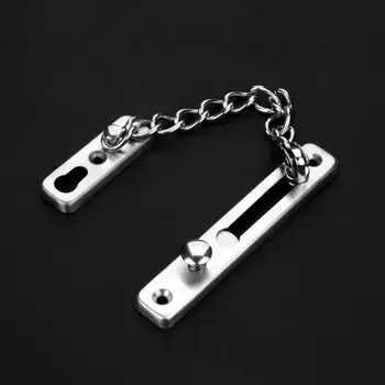 

2021 New Stainless Steel Security Door Sliding Chain Lock Anti-Theft Safety Guard Har