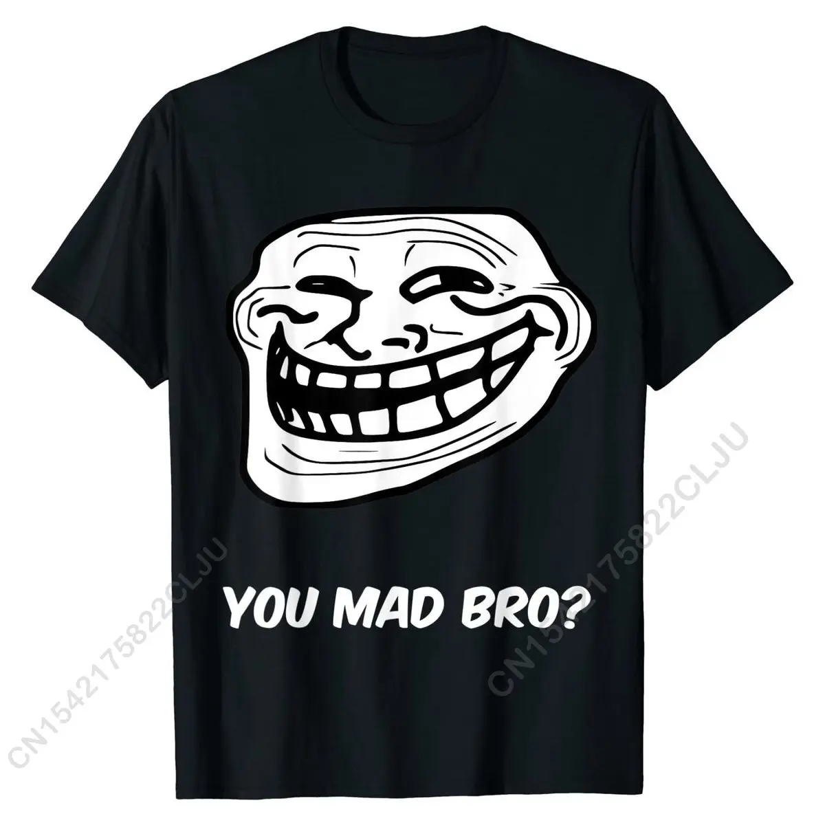 Troll Face Meme Problem Funny Mens Women Kids Boys Girls T-Shirt