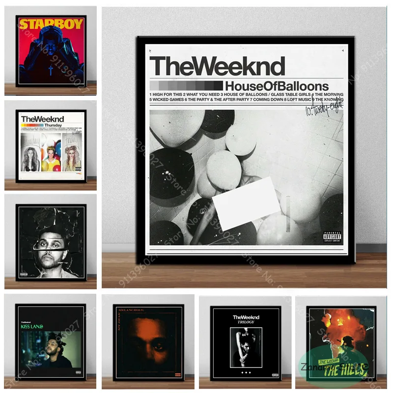 TZ24 The Weeknd House воздушные шары Starboy художественный музыкальный альбом плакат печать