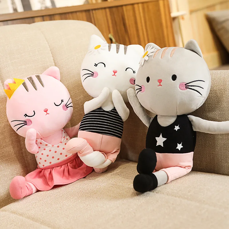 

Hot Nice Huggable Lovely Cute Stuffed Soft Plush Pillow Kawaii Yoga Cat Soft Plush Toys Kids Children Birthday Gift Dropshipping