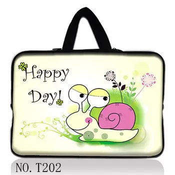 

Snail Lovely 15.4" 15.6" 15" Laptop Sleeve Bag Case Pouch w Handle For DELL ACER ASUS SONY HP