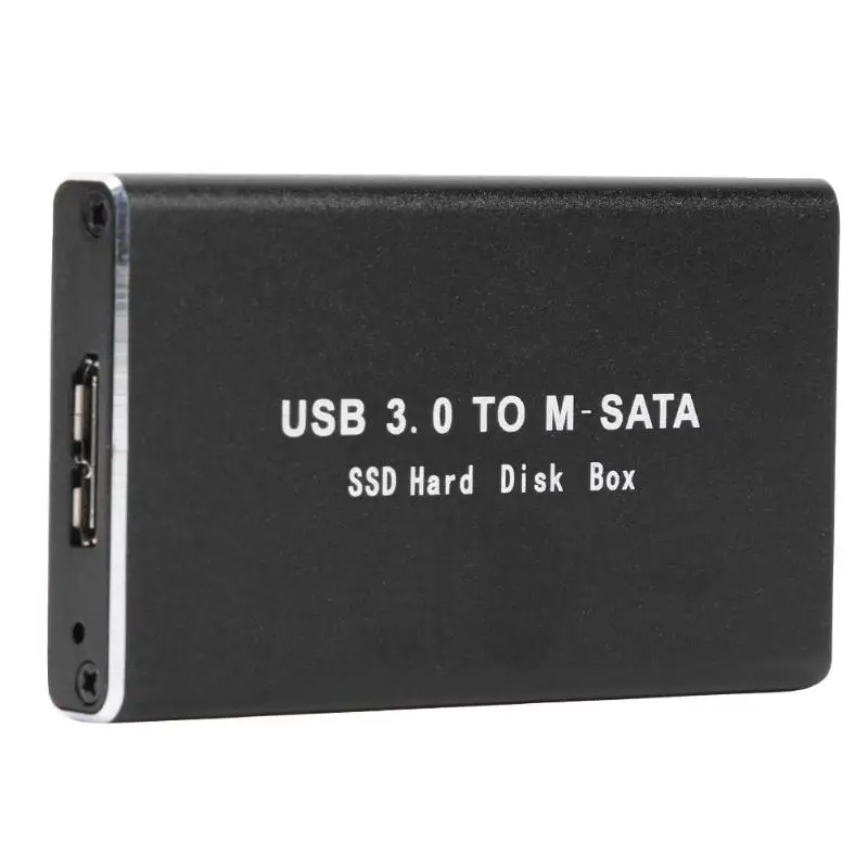 Vktech Мини SSD жесткий диск чехол USB3.0 к mSATA адаптер для жесткого диска корпус из алюминиевого сплава внешний жесткий диск чехол Прямая поставка Горячая