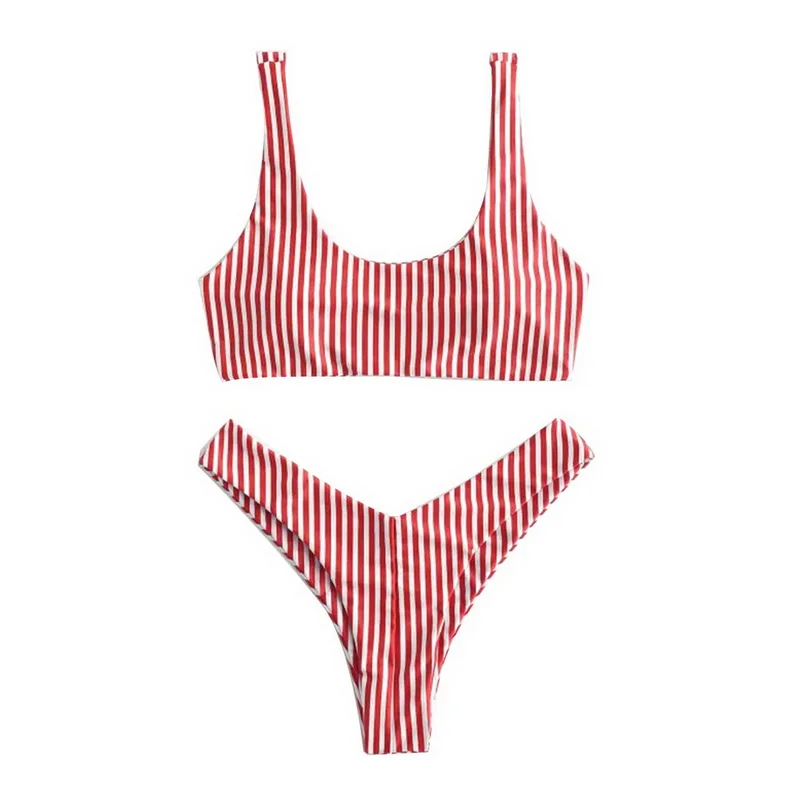 

Hot Striped Bikini Set Women Bandage Bathing Suit 2020 New Push Up Micro Swimsuit Brazilian Thong Sexy Swimwear Women Bikinis