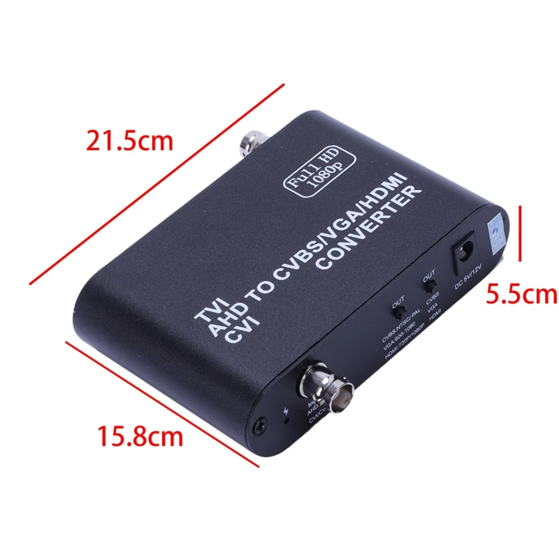 Full Hd 1080P Tvi/Cvi/Ahd для Cvbs/Vga/Hdmi конвертер Hd видео конвертер(ЕС Plug