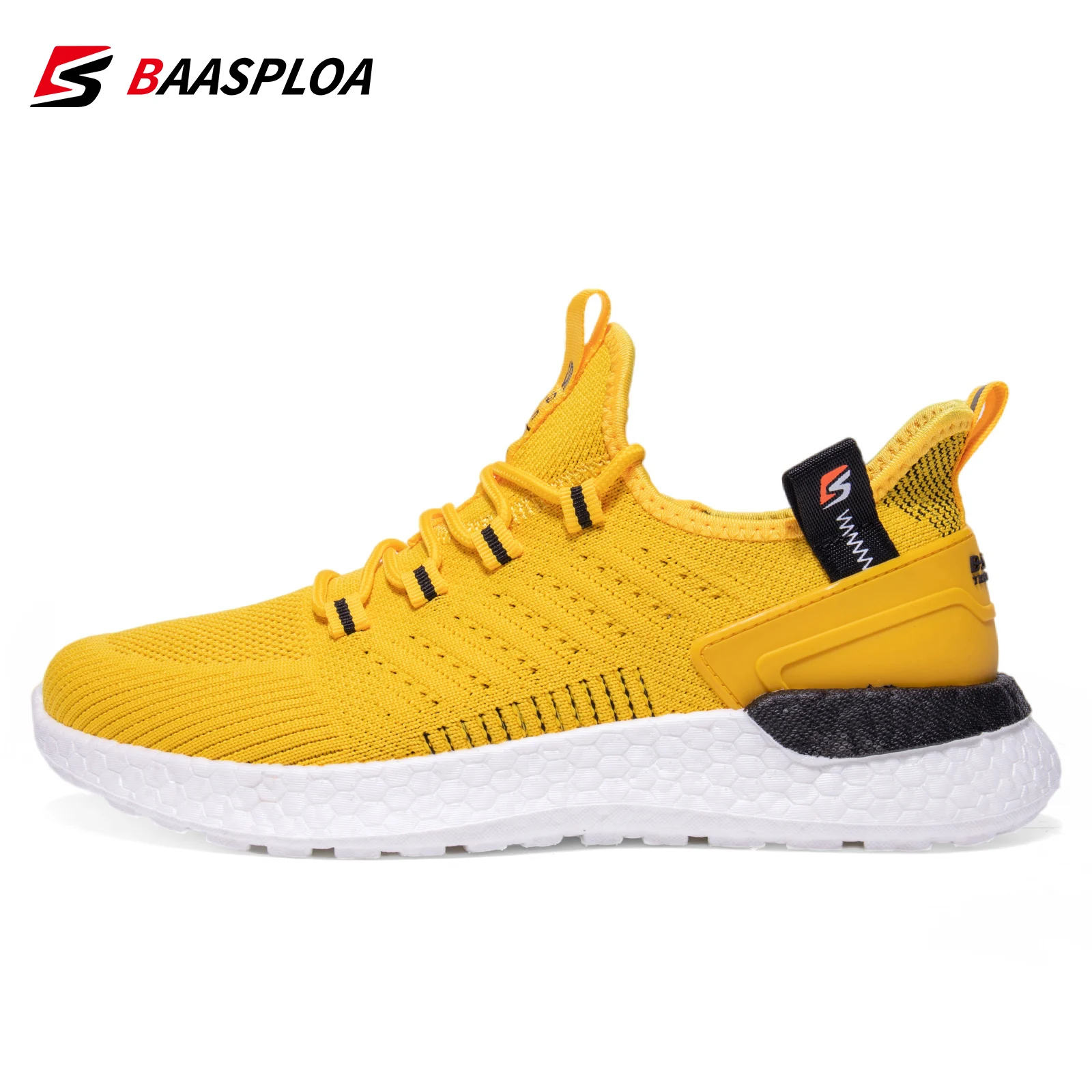 Baasploa 2021 Men Running Shoes Breathable Trendy Sneakers Casual Light