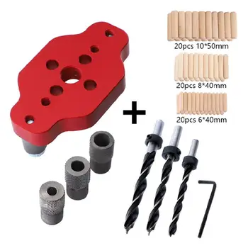 

Woodworking Punch Locator Straight Hole Positioner Vertical Doweling Puncher