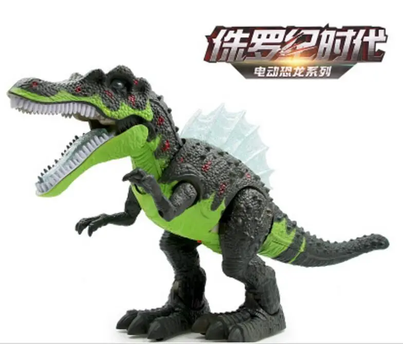 Горячая Распродажа Большой размер Электрический светильник ходьба T-Rex Hadrosaur со звуком Имитация Динозавра модели игрушки