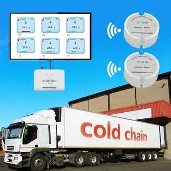 

Temperature sensor wireless data logger long range remote temperature monitoring 433/868/915 wireless thermometer for Cold Chain