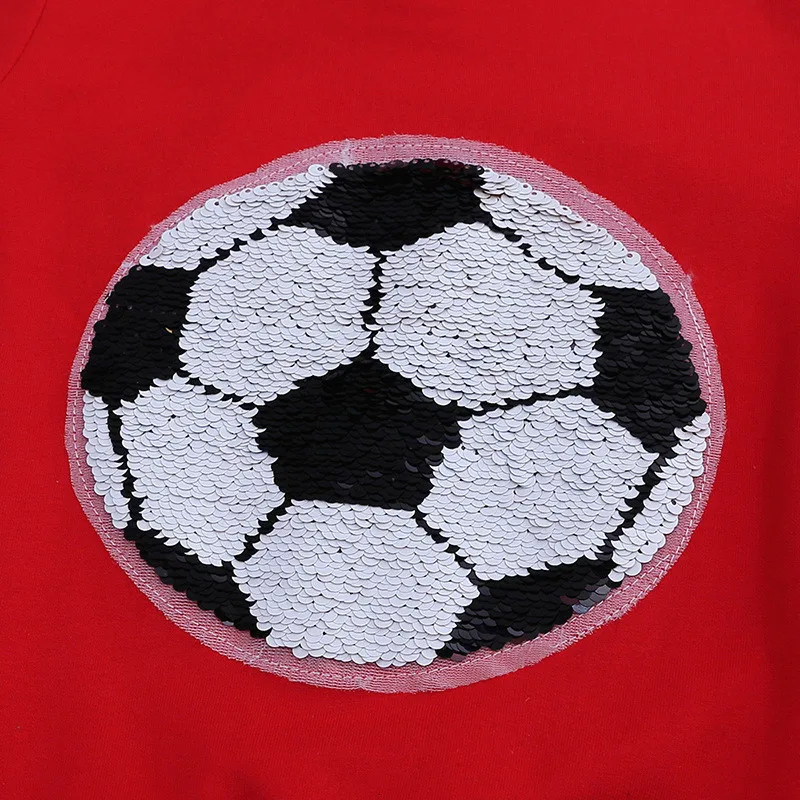 Футболка для маленьких мальчиков и девочек; Детский свитер с длинными рукавами; рубашки; детская толстовка с пайетками; одежда