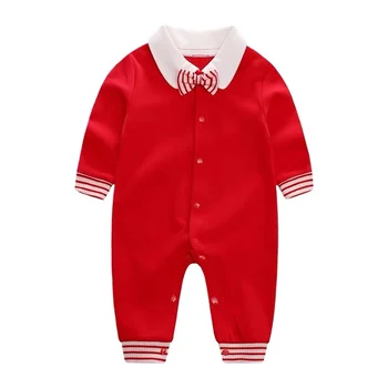 

Baby girls romper knit cotton long sleeve jumpsuit bow onesies baby girl Birthday party outfits clothing