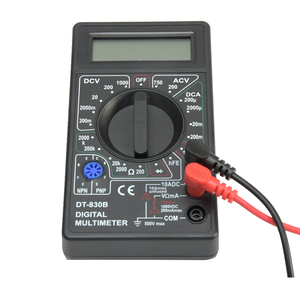 DT-830B вольтметр цифровой практичный Вольт Тест er мультиметр Омметр тест свинцовый пластиковый ручной Мини ЖК Авто Диапазон
