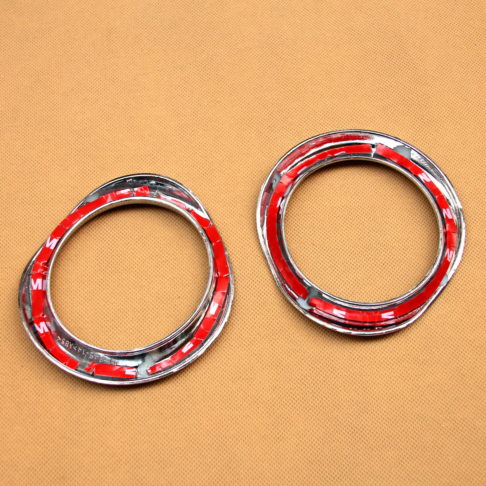 Car Fog Light Cover Chrome Fog Light Ring For Toyota C-HR CHR Bumper Lamp Surrounds Cover car fog light cover