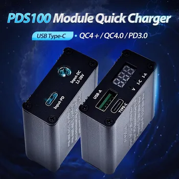 

USB Type-C Quick Charger QC4.0 QC3.0 DC12-28V PDS100 100W Step Down Mobile Phone Module for SCP/FCP PD