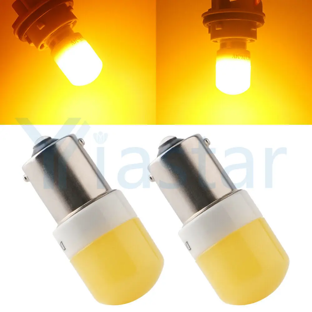 Yiastar 10pcs Ceramic 1156 BA15S P21w BAU15S PY21w 1157 BAY15D T20 7440 W21W 7443 LED Bulbs 3030 6 SMD car white red amber | Автомобили и