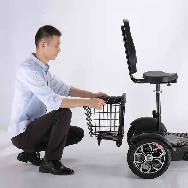Daibot Mini Electric Tricycle Scooter Electric Scooters Removable BatteryBasket 16 Inch 48V 500W Electric Scooter Adults Kids (3)