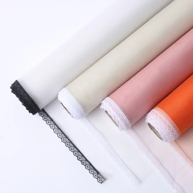 

50cmx5yards кружева пряжа рулон материал для упаковки цветочных букетов вечерние украшения дома упаковочный материал для подарков