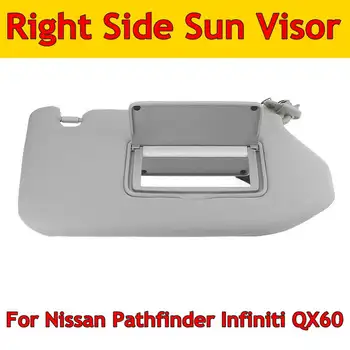 

NEW Grey Interior Sun Visor Right with mirror For Nissan Pathfinder For Pathfinder 2013-2018 FOR Infiniti QX60 2014-2017