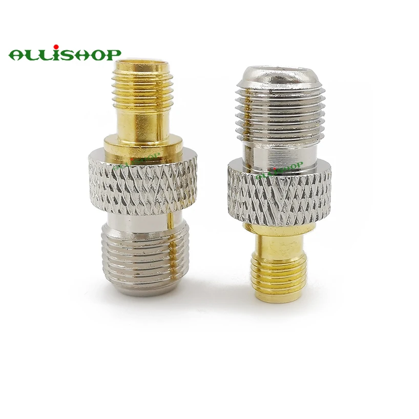 

ALLISHOP RF Adapter F TV Female Jack To SMA female Gold Plating RF Connector Antenna Auto Radio #Rocheuk#