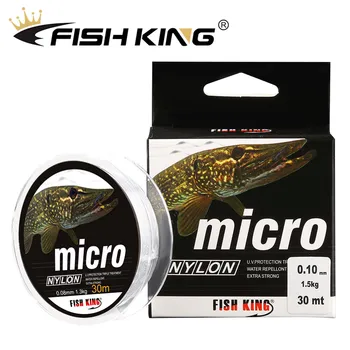 SUPER DISCOUNT ❤️ FISH KING 30M MICRO Nylon Ice Fishing Line 0.08mm-0.25mm 2.9LB-12.5LB Extra Strong Fishing Line For Winter Ice Fishing - discount item 20% OFF Sports & Entertainment