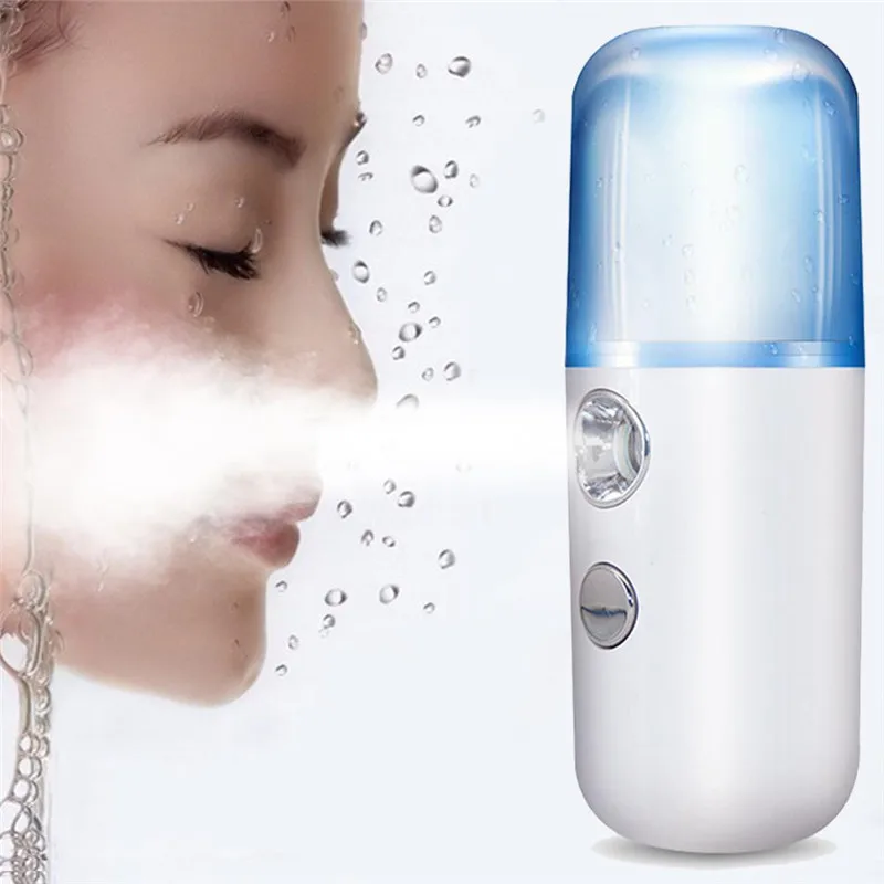 

30ML Mini Nano Facial Sprayer USB Nebulizer Face Steamer Humidifier Hydrating Anti-aging Wrinkle Women Beauty Skin Care Tools