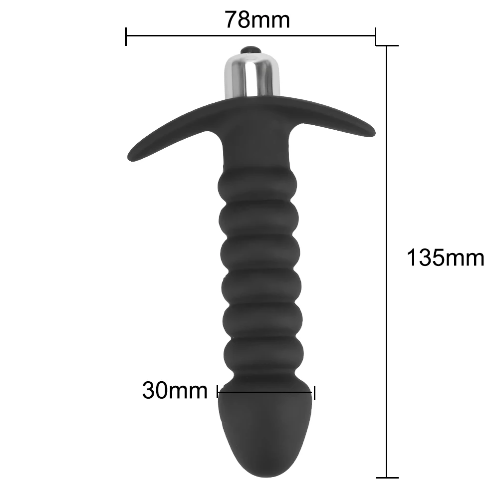 Plug anal vibrant en silicone pour stimulation clitoridienne_voghion.com