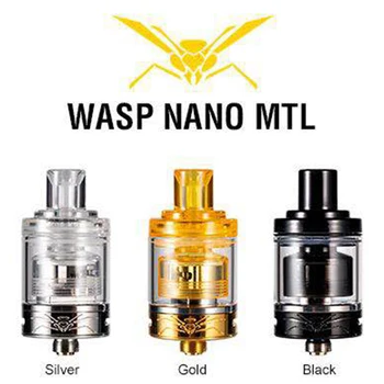 

Wasp nano mtl rta Atomizer 2ml capacity 22mm with new adjustable double side airflow & single-coil building RTA VS relod 26 rta