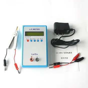 

Digital LCD Capacitance LC Meter LC200A Inductive Inductance Tester Inductor Capacitor Table 1pF-100mF 1uH-100H with Test Clip