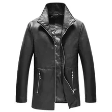 Зимние куртки для мужчин, новинка, Стим панк, мотоциклетная куртка из искусственной кожи, мужские повседневные кожаные пальто, приталенная мужская одежда размера плюс