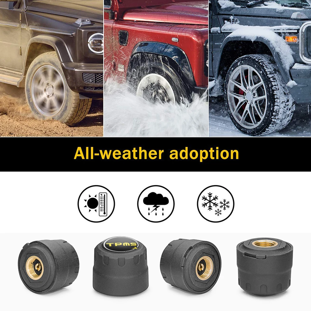 TPMS Tire Pressure Alarm system Sensor For Motorcycle/Car tpms Bluetooth 5.0 TMPS Android/IOS Tyre Pressure Monitoring System