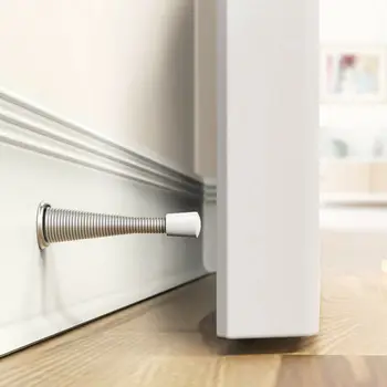 

1 pc Spring Door Stopper Door Stop Wall Decorative Door Stopper Protect Doors & Wall Household Door Stopper Dropshipping