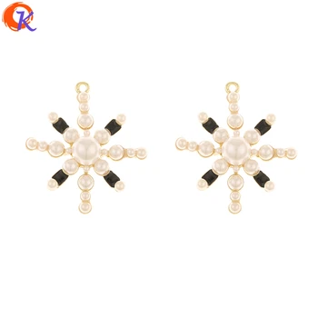 

Cordial Design 50Pcs 31*35MM Jewelry Accessories/Hand Made/DIY Part/Pendant/Imitation Pearl/Flower Shape/Charms/Earring Findings